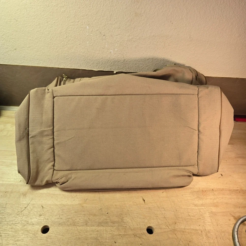 Vintage Ford Eddie Bauer Edition Duffle Bag Canvas Tan Weekender